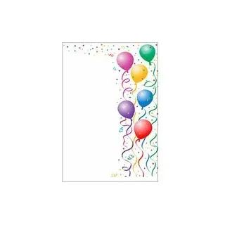 LUMA Motivpapier bunte Luftballon Motiv DIN A4 100 g/qm 50 Blatt