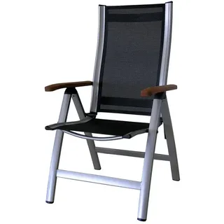 SUN GARDEN Alu Sun Star Comfort Klappsessel 62 x 70 x 109 cm grau