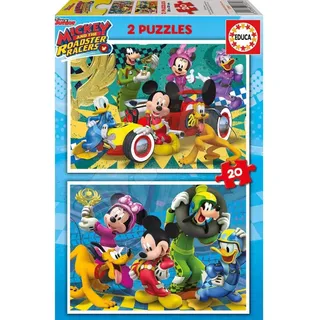 Educa - Puzzle 2x20 Mickey Mouse and Minnie - 40-99 dielov