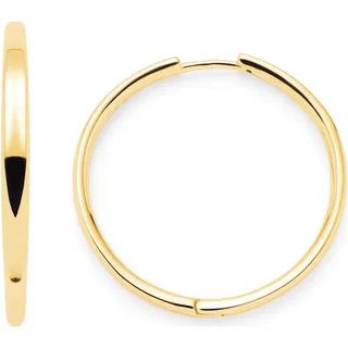 JEWELS BY LEONARDO Kreolen Beauty's Bravo 1 Paar • Ohr-Schmuck aus goldfarbenem Edelstahl • mittelgroße Hoop-Ringe • kombinierbar mit Beauty's Anhängern • Schmuck Geschenk für Frauen • 023574