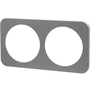 Hochwertiges Aluminium Wandschild in elegantem Silber - Entworfen für 2 Schlüssel, vereint Funktionalität und Stil in einem Produkt.