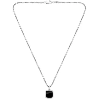 Boss Jewelry Halskette für Herren Kollektion ODELL in Edelstahl Mit Schwarzem Onyx - 1580648