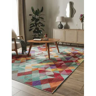 benuta Teppich Visconti Multicolor 80x150 cm | Moderner Teppich für Wohn- und Schlafzimmer