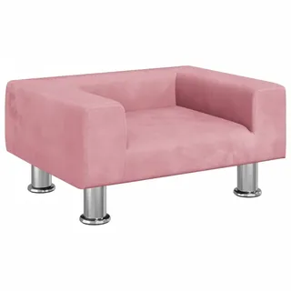 Kindersofa Rosa 50x40x26,5 cm Samt - Rosa
