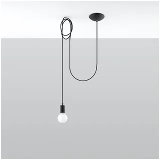 Sollux EDISON 1-flg. 150 cm schwarz Kunststoff/Stahl