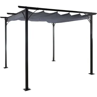 Mendler Pergola HWC-C42 3,5 x 3,5 m Grau