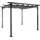 Pergola HWC-C42 3,5 x 3,5 m Grau