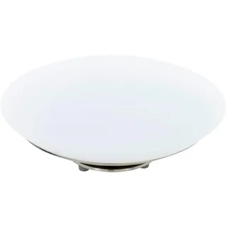 Eglo Led-Tischleuchte , Weiß, Nickelfarben , Metall, Kunststoff , rund , 11.5 cm , Farbwechsler, Smartphone-Steuerung , Lampen & Leuchten, Innenbeleuchtung, Tischlampen