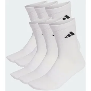 adidas Cushioned Crew Socken 6er Pack Weiß/Schwarz 45-48