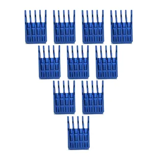 Aluminium-Kühler, Aluminium-Kühlkörper, elektronischer Kühlkörper, Aluminium-Kühlrippen, Motorkühlkörper - Blau