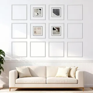 Vevor Wandform-Set Weiß 12 St. 51 x 51 cm