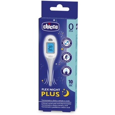 Chicco Flex Night Plus Digitaler Fieberthermometer, Körpertemperatur des Babys messen