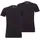 Herren T-Shirt Top Black M