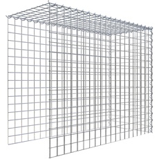 Bild von Gabione, silbergrau, Maschenweite 5 5 cm