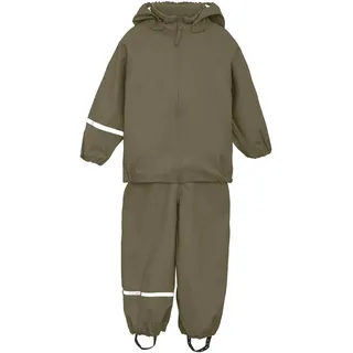 CelaVi Unisex Kids Basic Recycle PU Rainwear Set, Sea Turtle, 130