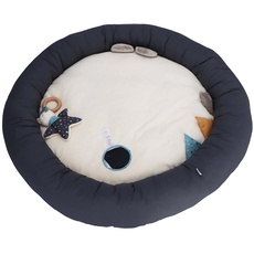 Bild Baby Unisex Krabbeldecke Eisbär Elia rund - Schlafteppich, Spielmatte aus Flauschstoff, Spieldecke - ecru