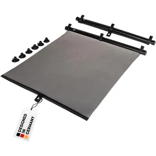 alca® Auto-Sonnenrollos 2 STK. 40x55 cm, mit Einhand-Einrollfunktion | Sonnenrollos mit UV-Schutz, inkl. Saugnäpfe, Sonnenschutz für Babys & Kinder, Pkw & Lkw