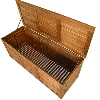 Costway Gartenbox 179 L 120 x 45 x 45 cm Beige/Braun