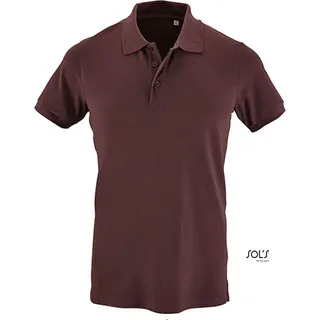 SOLs 01708 | Herren Phoenix Polo / Gekämmte, ringgesponnene Baumwolle - Farbe: Heather Oxblood - Größe: 3XL - Rot
