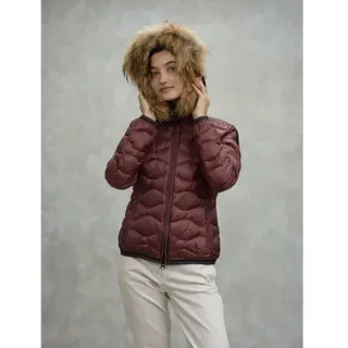 Blauer für Damen. 25WBLDC03096 Kastanienbraune Aldie-Jacke (M), Lässig, Polyamid