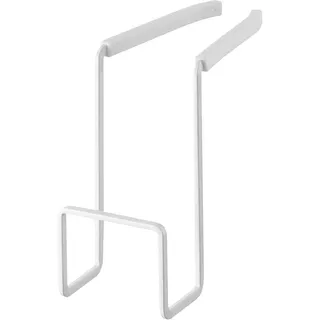 Yamazaki Home 4388 Schwammhalter zum Aufhängen am Wasserhahn, Küchen-Organizer, Spülbecken-Korb, Einheitsgröße, weiß