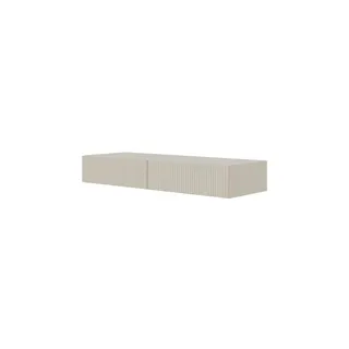 Selsey Schminktisch Makeup Tisch Frisiertisch Hängend Kosmetiktisch 110 cm Mit Schubladen Graubeige