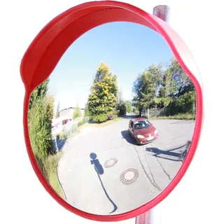 TRUTZHOLM Sicherheitsspiegel rund 60 cm mit schwenkbarer Halterung Verkehrsspiegel