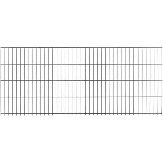 Doppelstabmattenzaun Metall 83 cm x 201 cm Anthrazit