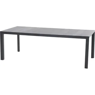 Siena Garden Gartentisch Silva Rechteckig Wood Grey 100 cm x 220 cm