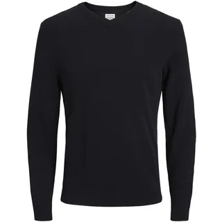 JACK & JONES V-Ausschnitt-Pullover Schwarz 2XL