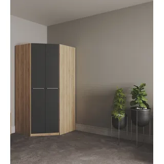 Priess Eckschrank Barcelona 95 x 193 x 95 cm Braun