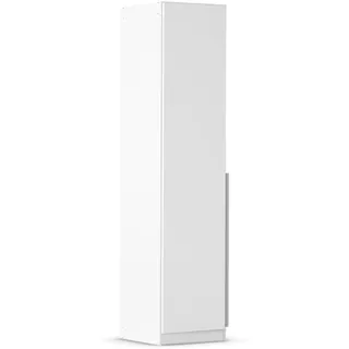 Rauch Möbel Alabama, Kleiderschrank für Schlafzimmer, Kinderzimmer, Wohnzimmer, Garderobe, Flur, 1-türig, mit Zubehör Basic, Farbe Weiß, Breite 47 cm