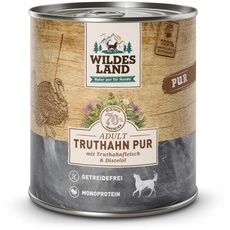Wildes Land Nassfutter für Hunde, Truthahngeschmack, 6 x 800 g