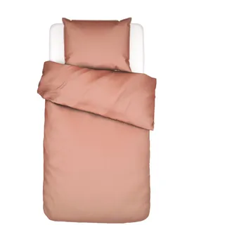 ESSENZA Bettwäsche Minte Bright Terra, 135x200 cm + 1x 80x80 cm - 100% Baumwollsatin 300TC - Uni