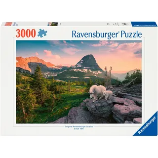 Ravensburger 12000809 - Almbock mit Baby - 2000 Teile Puzzle für Erwachsene und Kinder ab 14 Jahren, Tier-Puzzle