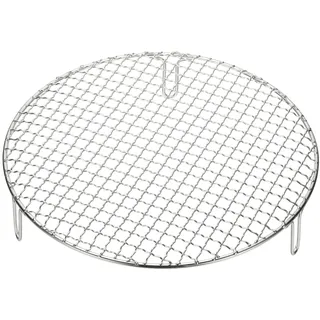 QUARKZMAN 12 Zoll Runder Backrost Edelstahl Einmachgitter Mit Füßen Barbecue Grillrost Zum Backen Kühlen Dämpfen Kochgeschirr