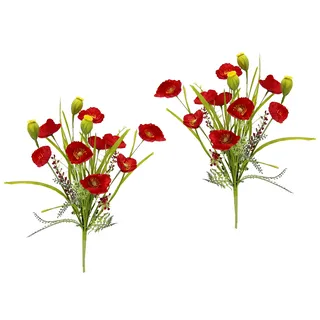 MY HOME Mohnblumen Zuhause Grab Hochzeit Dekoration