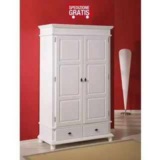 Interlink Drehtürenschrank Danz 116 x 199 x 57 cm Weiß