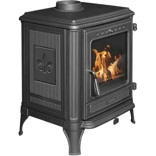 Gussofen "Heathus »Castor 85«", schwarz, Kaminöfen, Gussofen, Eleganter Gußofen mit lange Lebensdauer