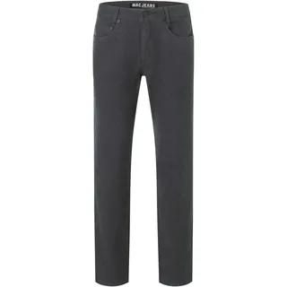 Stoffhose MAC "Arne", Herren, Gr. 34, Länge 32, dunkelgrau shale, Web, Obermaterial: 97% Baumwolle, 3% Elasthan, unifarben, regular fit knöchellang, Hosen Stoffhose, im Five-Pocket Style