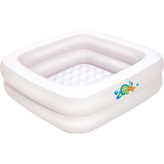 BESTWAY Baby Planschbecken weiß mit Schildkröte 86 x 86 x 24 cm