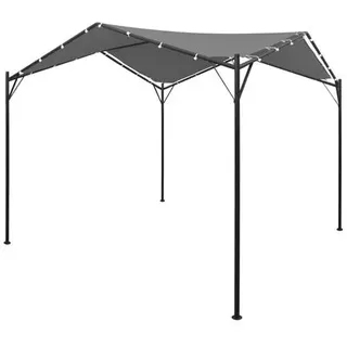 vidaXL Gartenpavillon 4 x 4 m Grau