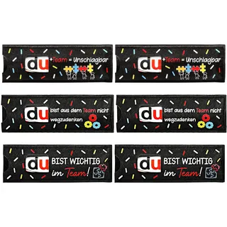Giftota 6pcs Team Geschenke - Hülle Filz Geschenk Verpackung - Duplo Geschenkbox - Kleine Geschenke für Kollegen, Mitarbeiter - Ohne Schokolade