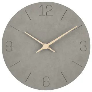 Warminn MDF Holz Wanduhr Ohne Tickgeräusche Modern 30cm