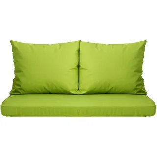 Setgarden Mix-Techno Gartenkissen Für Polyrattan Möbel 120×60×50 cm – Kissen Für 2 Sitzer Gartensofa 1tlg Lemon