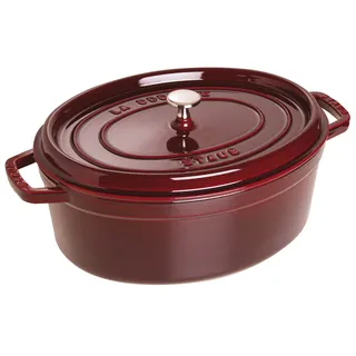 Staub Cocotte 33 cm oval grenadine-rot