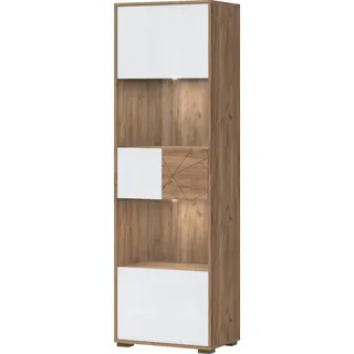 OTTO home Glasvitrine Stela 193,6 x 62,1 x 40,6 cm Weiß