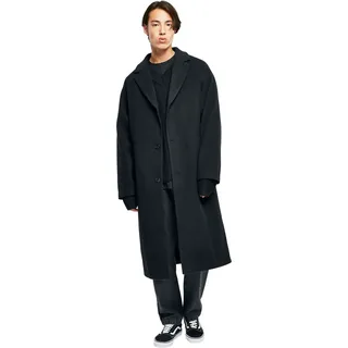 Urban Classics Herren Long Coat Mantel, Black, XL