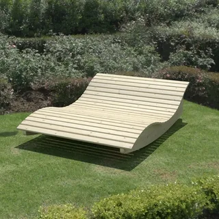 Gartenliege Himmelssofa "Pool-Moni" (Fichte) 70cm - Naturbelassen