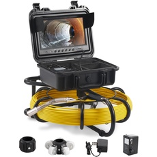 Bild von 9" Inspektionskamera Endoskop-Kamera 6Stunden Rohrinspektionskamera IP68 Für Abwasserkanäle Abwassersysteme Abflüsse